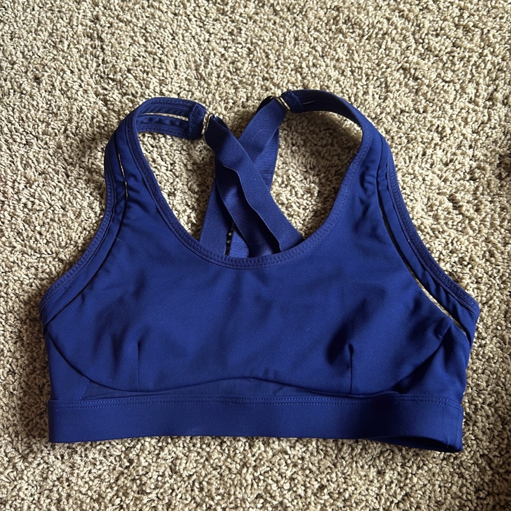 Fila navy sports bra. Size S-M